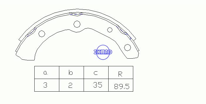 DAIHATSU CUORE II MIDGET CUORE MIRA HIJET LEEZA Sapatas de freio a tambor OEM:04494-87201-000 K0026 FN0026, OK-BS492